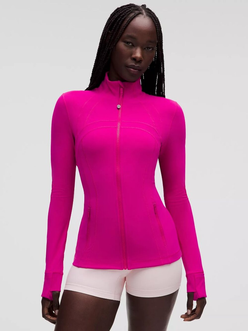 Pre-Loved Lululemon Define Jacket Luon in Hot Pink, Size 8